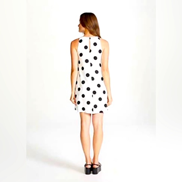 NWT Ann Taylor Sleeveless A-line Polka Dots Dress - Picture 4 of 15